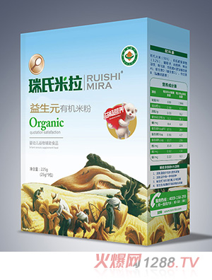 瑞氏米拉益生元有機米粉225g