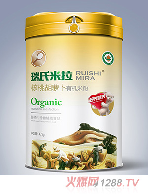 瑞氏米拉核桃胡蘿卜有機米粉425g