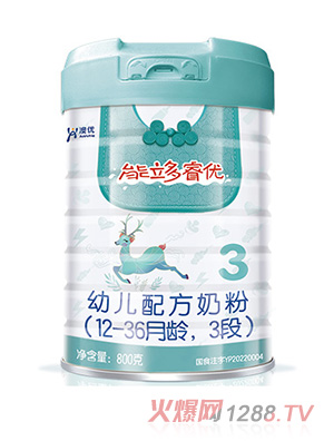 澳優(yōu)能立多睿優(yōu)幼兒配方奶粉（12-36月齡，3段）