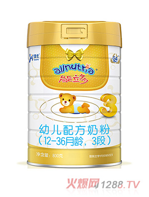澳優(yōu)能立多幼兒配方奶粉（12-36月齡，3段）